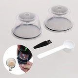 Maxbell 2 Pieces Coffee Filters Easy to Clean DIY Spoon Brush for Clear