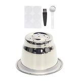 Maxbell Coffee Filters Refillable with Cleaning Brush Portable for Cafe Kitchen