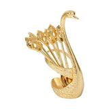 Maxbell Dessert Spoon Set with 6Pcs Spoons for Ice Cream Golden