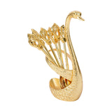Maxbell Dessert Spoon Set with 6Pcs Spoons for Ice Cream Golden