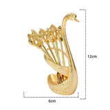 Maxbell Dessert Spoon Set with 6Pcs Spoons for Ice Cream Golden