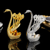 Maxbell Dessert Spoon Set with 6Pcs Spoons for Ice Cream Golden