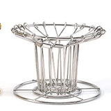Maxbell Stainless Steel Foldable Coffee Dripper Filters Rack Professional Accessory Silver