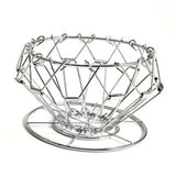 Maxbell Stainless Steel Foldable Coffee Dripper Filters Rack Professional Accessory Silver