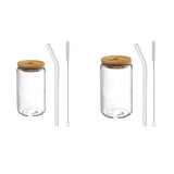 Maxbell Bubble Tea Cup Beer Glasses with Lid and Straw for Cocktail Whisky 350ml