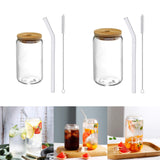 Maxbell Bubble Tea Cup Beer Glasses with Lid and Straw for Cocktail Whisky 350ml
