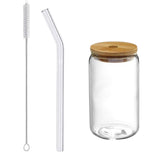 Maxbell Bubble Tea Cup Beer Glasses with Lid and Straw for Cocktail Whisky 350ml