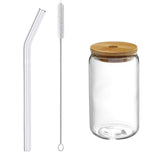 Maxbell Bubble Tea Cup Beer Glasses with Lid and Straw for Cocktail Whisky 350ml