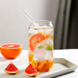 Maxbell Bubble Tea Cup Beer Glasses with Lid and Straw for Cocktail Whisky 350ml
