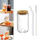 Maxbell Bubble Tea Cup Beer Glasses with Lid and Straw for Cocktail Whisky 500ml