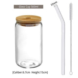 Maxbell Bubble Tea Cup Beer Glasses with Lid and Straw for Cocktail Whisky 500ml