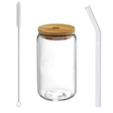 Maxbell Bubble Tea Cup Beer Glasses with Lid and Straw for Cocktail Whisky 500ml
