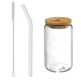 Maxbell Bubble Tea Cup Beer Glasses with Lid and Straw for Cocktail Whisky 500ml