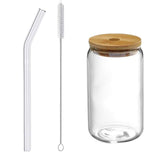 Maxbell Bubble Tea Cup Beer Glasses with Lid and Straw for Cocktail Whisky 500ml