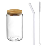 Maxbell Bubble Tea Cup Beer Glasses with Lid and Straw for Cocktail Whisky 500ml