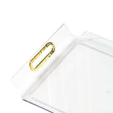 Maxbell Vanity Tray Cosmetic Storage Tray Makeup Organizer for Desktop Bedroom Decor clear white