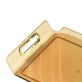 Maxbell Vanity Tray Cosmetic Storage Tray Makeup Organizer for Desktop Bedroom Decor Amber