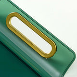 Maxbell Vanity Tray Cosmetic Storage Tray Makeup Organizer for Desktop Bedroom Decor Green