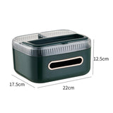 Maxbell Multifunctional Tissue Holder Detachable Decorative for Car Dresser Bathroom Dark Green