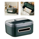 Maxbell Multifunctional Tissue Holder Detachable Decorative for Car Dresser Bathroom Dark Green