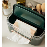 Maxbell Multifunctional Tissue Holder Detachable Decorative for Car Dresser Bathroom Dark Green