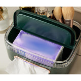 Maxbell Multifunctional Tissue Holder Detachable Decorative for Car Dresser Bathroom Dark Green