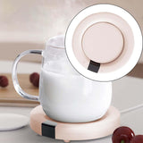 Maxbell Three Positiontouch Heated Mug Pad Coffee Accessories for Office Home Travel pink