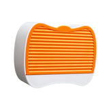 Maxbell Self Draining Soap Dish Case with Lid Wall Mount Waterproof Space Saving Orange