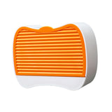 Maxbell Self Draining Soap Dish Case with Lid Wall Mount Waterproof Space Saving Orange