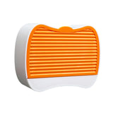 Maxbell Self Draining Soap Dish Case with Lid Wall Mount Waterproof Space Saving Orange