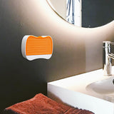 Maxbell Self Draining Soap Dish Case with Lid Wall Mount Waterproof Space Saving Orange