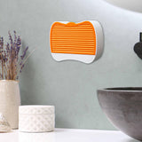 Maxbell Self Draining Soap Dish Case with Lid Wall Mount Waterproof Space Saving Orange