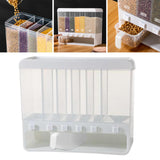 Maxbell Sealed Dry Food Dispenser with Measuring Cup for Cupboard Countertop  White