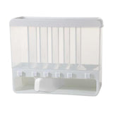 Maxbell Sealed Dry Food Dispenser with Measuring Cup for Cupboard Countertop  White