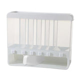 Maxbell Sealed Dry Food Dispenser with Measuring Cup for Cupboard Countertop  White