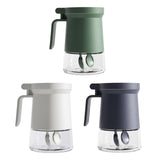 Maxbell Storage Jar Container Glass with Lid Airtight for Household Kitchen Tool Green