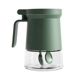 Maxbell Storage Jar Container Glass with Lid Airtight for Household Kitchen Tool Green