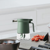 Maxbell Storage Jar Container Glass with Lid Airtight for Household Kitchen Tool Green