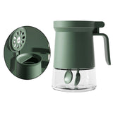 Maxbell Storage Jar Container Glass with Lid Airtight for Household Kitchen Tool Green