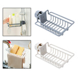 Maxbell Multipurpose Sink Storage Rack Towel Holder Durable for Countertop Bathroom Gray