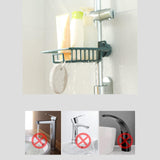 Maxbell Multipurpose Sink Storage Rack Towel Holder Durable for Countertop Bathroom Gray