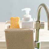 Maxbell Multipurpose Sink Storage Rack Towel Holder Durable for Countertop Bathroom Beige