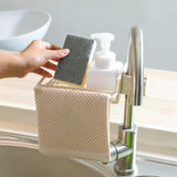 Maxbell Multipurpose Sink Storage Rack Towel Holder Durable for Countertop Bathroom Beige