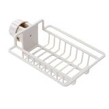 Maxbell Multipurpose Sink Storage Rack Towel Holder Durable for Countertop Bathroom Beige