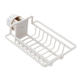 Maxbell Multipurpose Sink Storage Rack Towel Holder Durable for Countertop Bathroom Beige