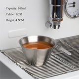Maxbell 100ml/3oz Small Espresso Cup Stainless Steel Bar Drink Mugs for Restaurant