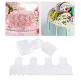 Maxbell 20x Acrylic Cake Scraper Supplies Icing Edge for Birthday Fondant