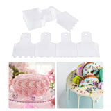 Maxbell 20x Acrylic Cake Scraper Supplies Icing Edge for Birthday Fondant