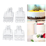 Maxbell 20x Acrylic Cake Scraper Supplies Icing Edge for Birthday Fondant