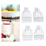 Maxbell 20x Acrylic Cake Scraper Supplies Icing Edge for Birthday Fondant